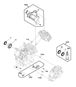 Cylinder Group Diagram and Parts List for 25E337-0030-G1  Briggs and Stratton Engine